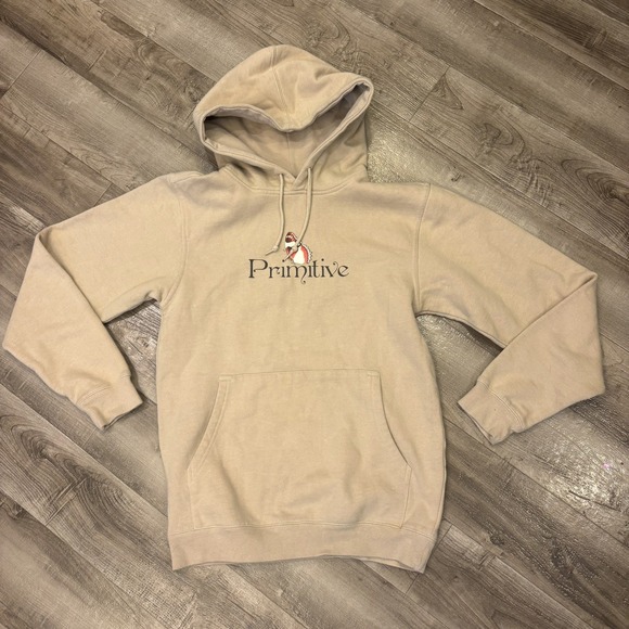 Primitive Other - Primitive tan Fleece Hoodie Pullover size small for Men butterfly print